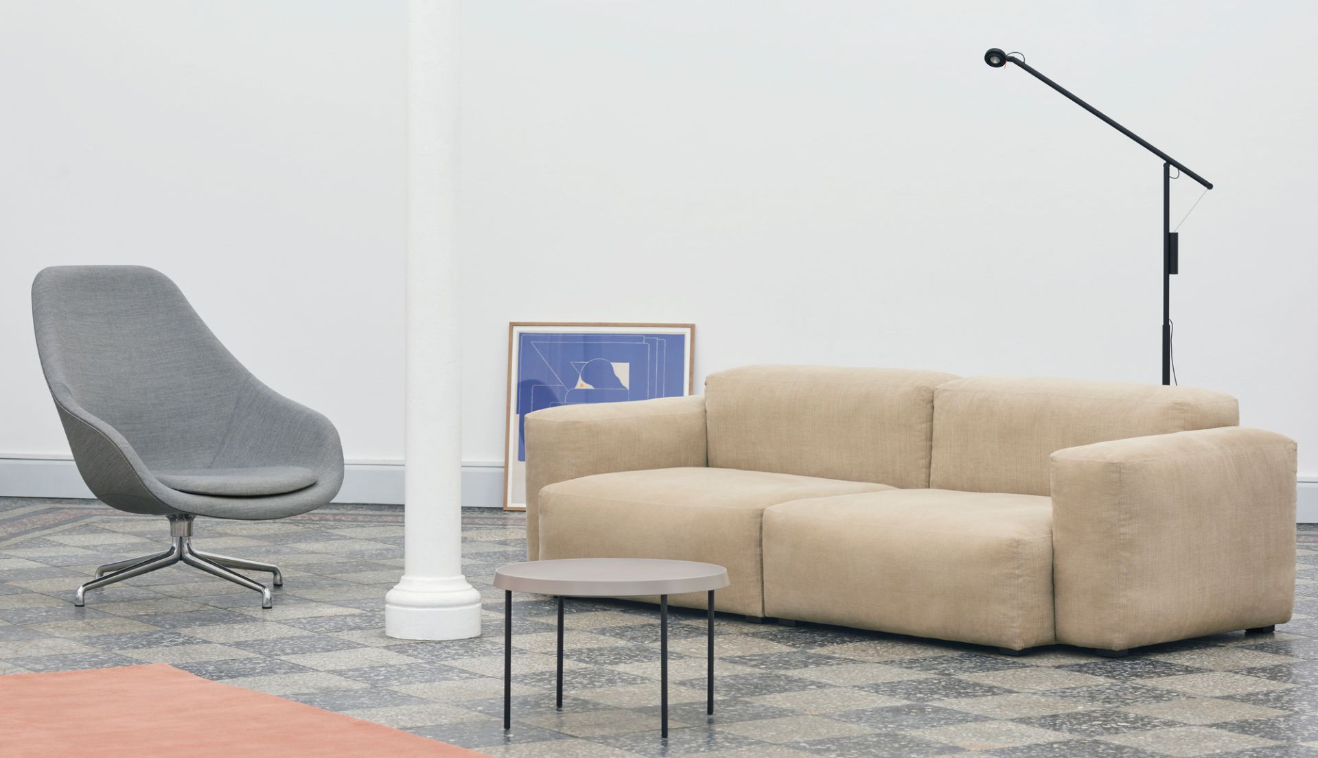 About a Lounge AAL 91 AAL91 High swivel armchair Hay